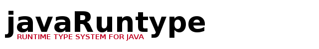 javaRuntype: runtime type system for Java